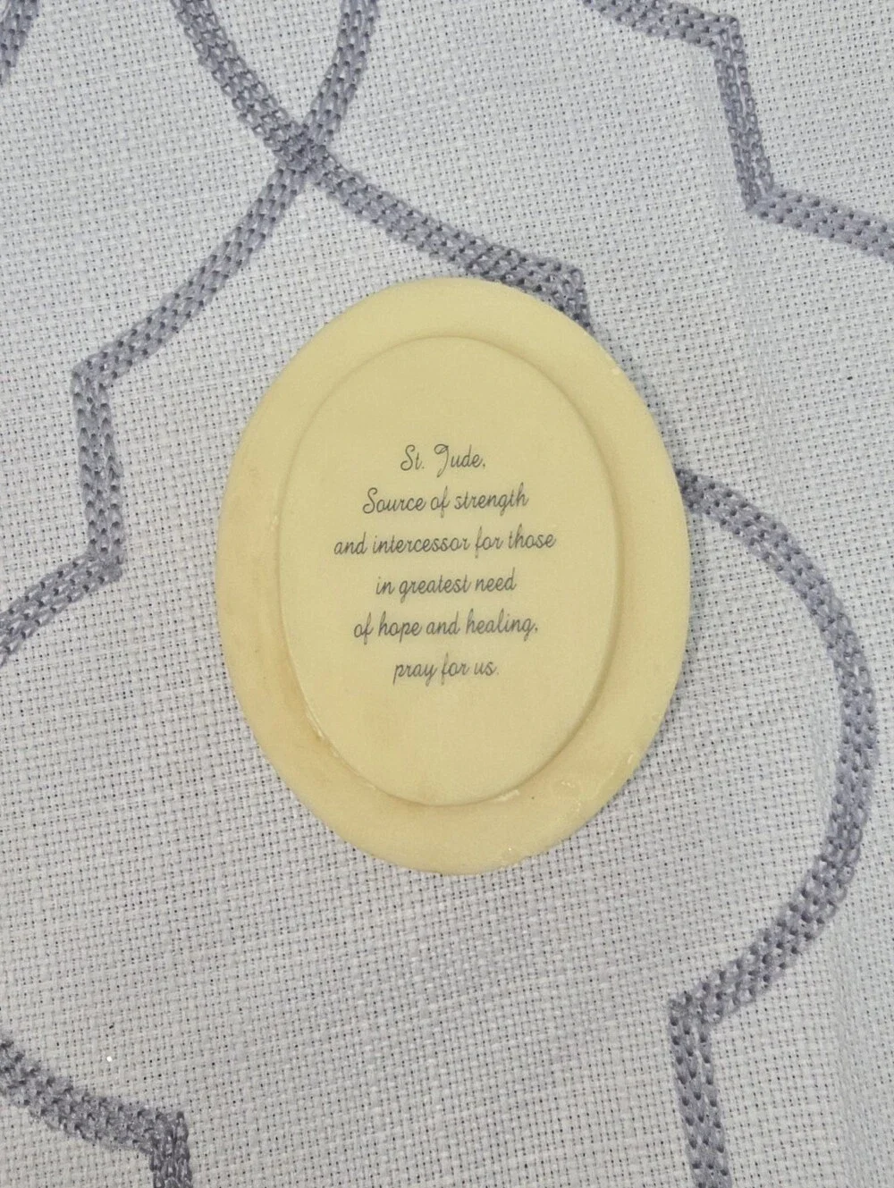 St. Jude Resin Trinket Box 2002 Jewelry Box Beman Desing Concepts 3¼